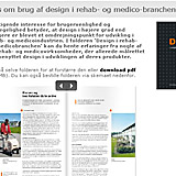 Danish Design Center publication on Design in Rehab and Medico business